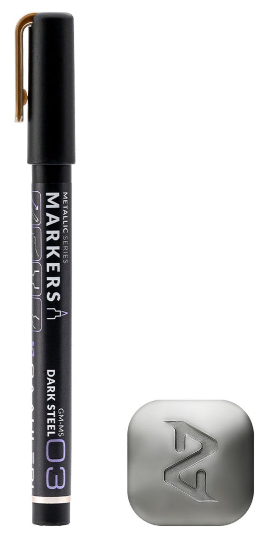 Gaahleri Metallic Marker Dark Steel GM-MS03