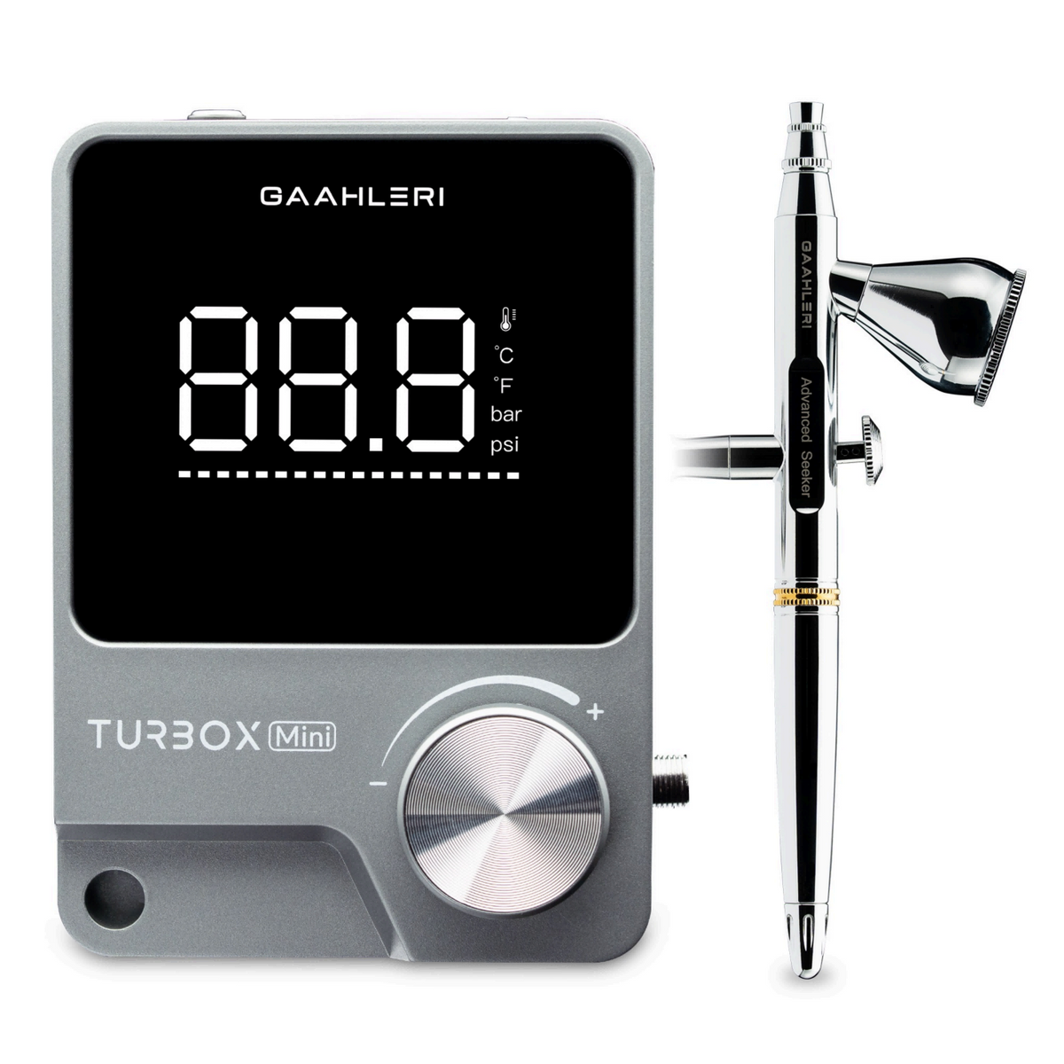 Gaahleri Turbox Mini Air Compressor with Seeker 03 Airbrush