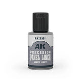 AK Interactive AK12101 Precision Paneliner Light Gray 30ml - A-Z Toy Hobby
