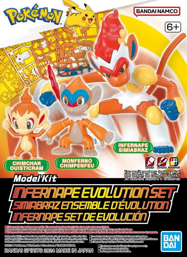 Bandai Pokemon Infernape Evolution Set Model Kit