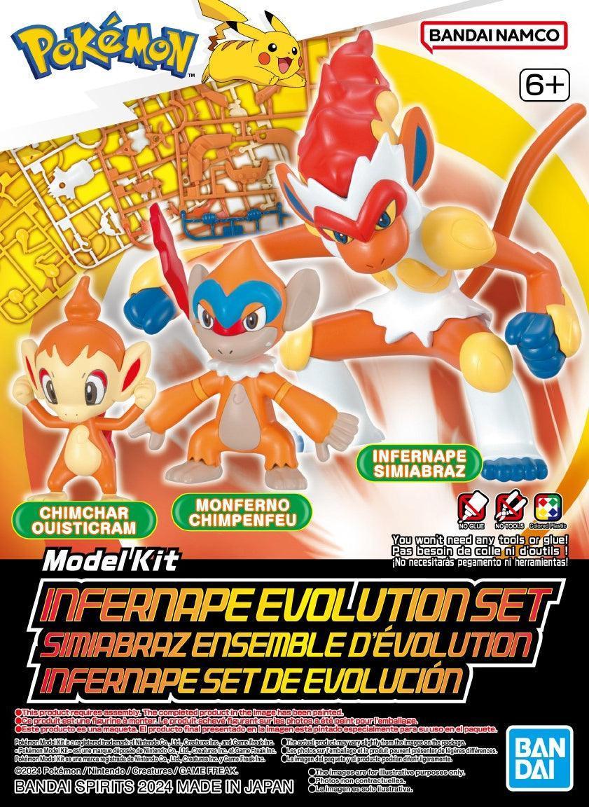 Bandai Pokemon Infernape Evolution Set Model Kit - A-Z Toy Hobby