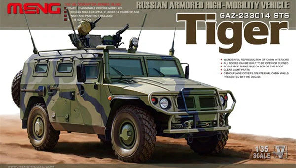Meng VS-003 High Mobility Vehicle GAZ-233014 STS Tiger 1/35 Model Kit