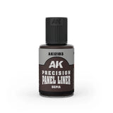 AK Interactive AK12103 Precision Paneliner Sepia 30ml - A-Z Toy Hobby