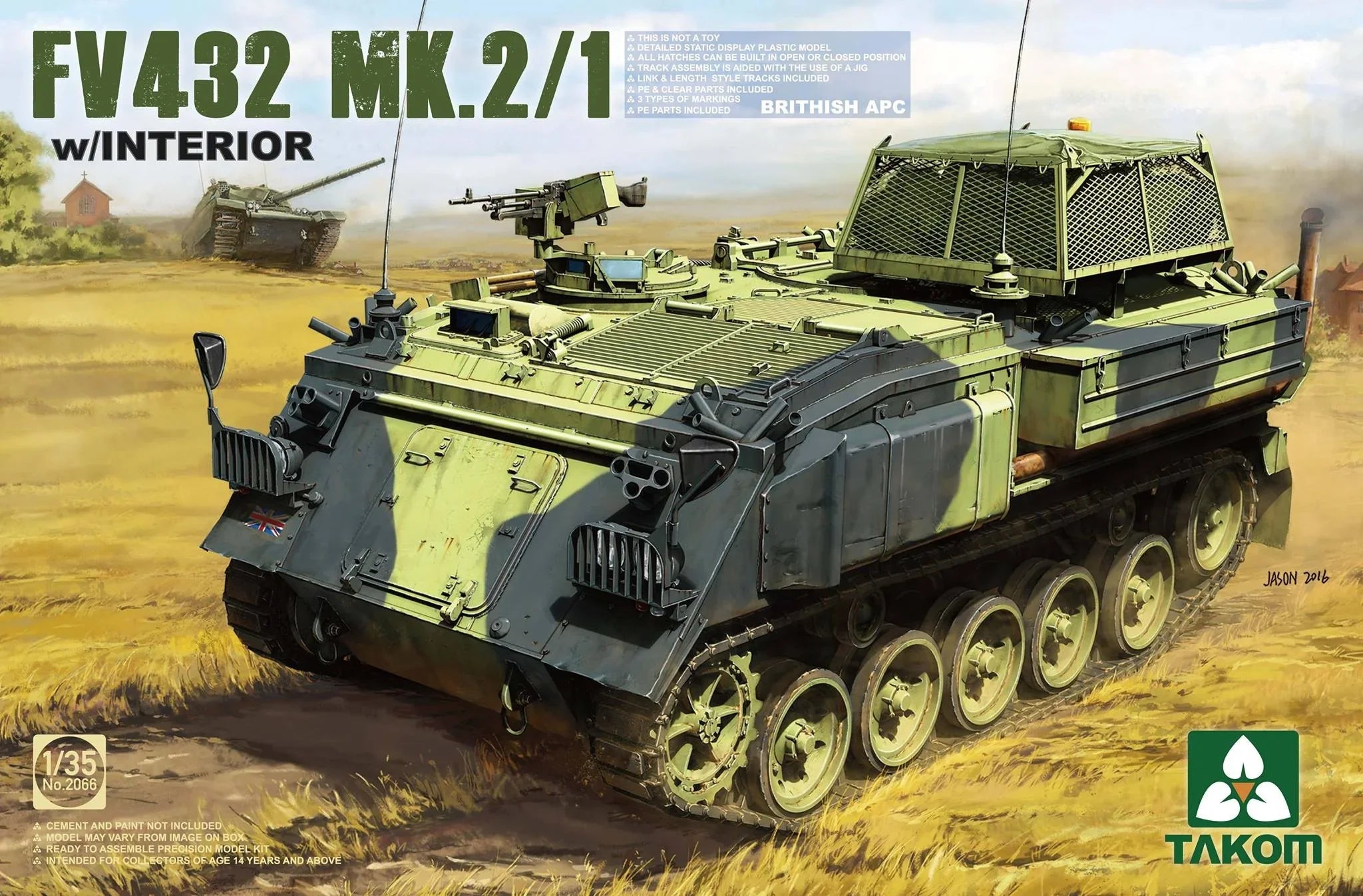 Takom 2066 British APC FV432 Mk.2/1 with Interior 1/35 Model Kit - A-Z Toy Hobby