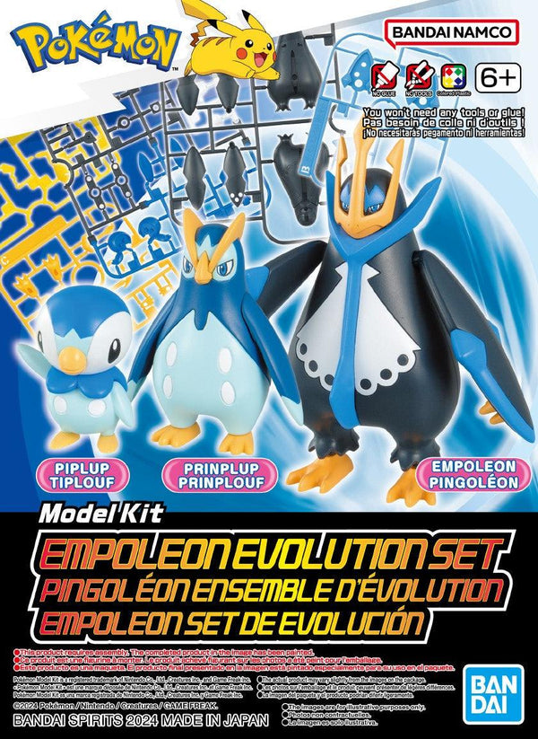 Bandai Pokemon Empoleon Evolution Set Model Kit