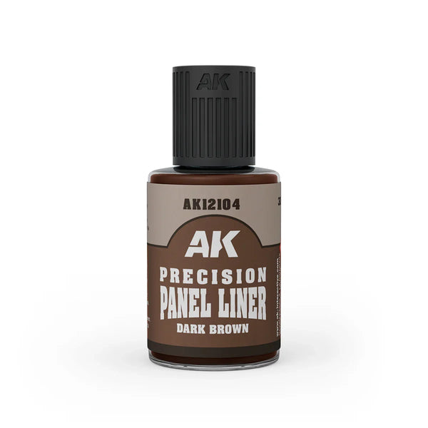 AK Interactive AK12104 Precision Paneliner Dark Brown 30ml
