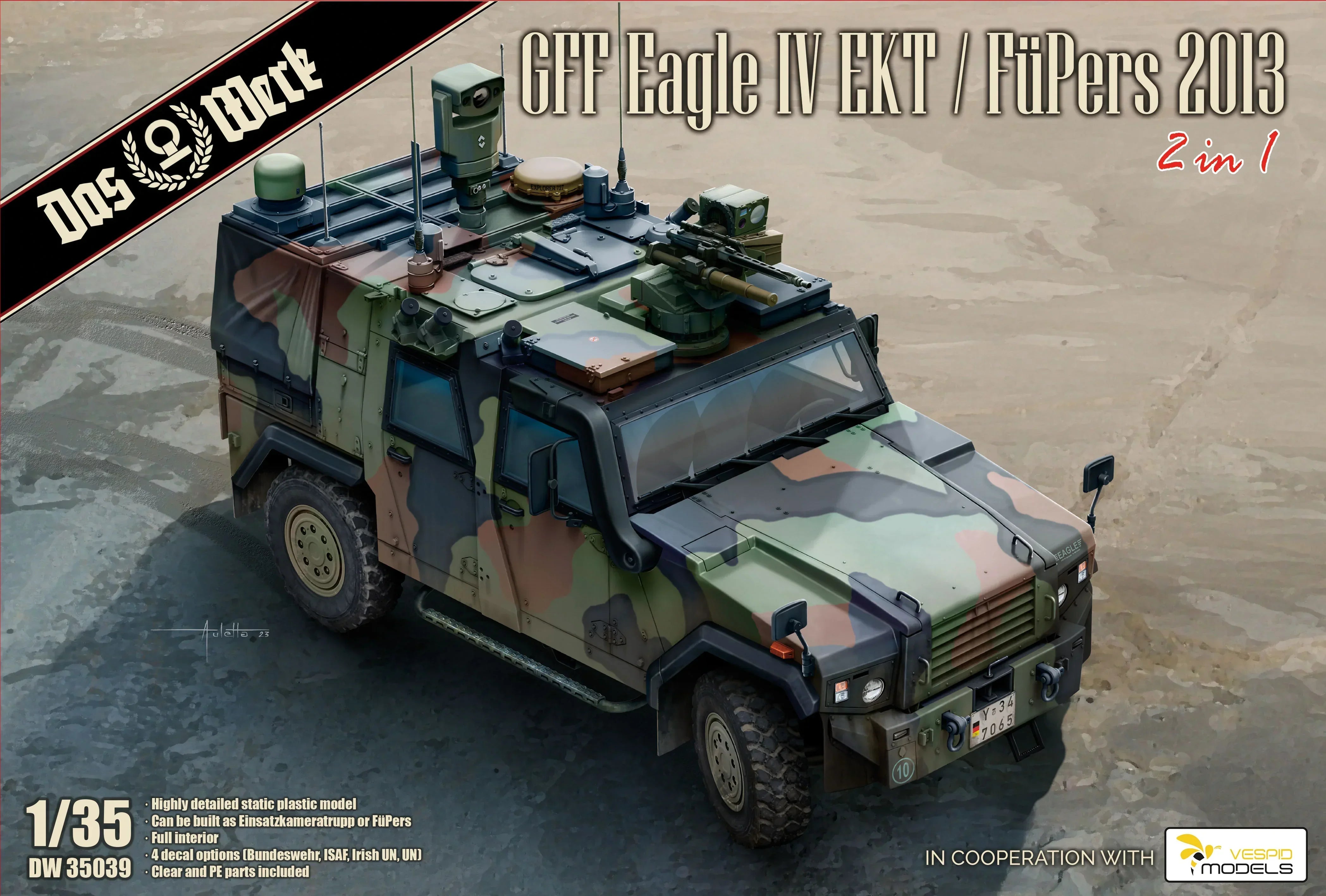 Das Werk 35039 GFF Eagle IV EKT / FuPers 2013 2 in 1 1/35 Model Kit - A-Z Toy Hobby