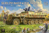 Border Model BT042 Sd.Kfz.251 Ausf.D with R35 Turret 1/35 Model Kit - A-Z Toy Hobby