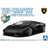 Aoshima Snap Kit 19-D Lamborghini Countach LPI 800-4 (Black) 1/32 Model Kit