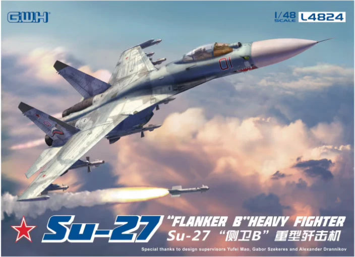 Great Wall Hobby L4824 Su-27 "Flanker-B" Heavy Fighter 1/48 Model Kit