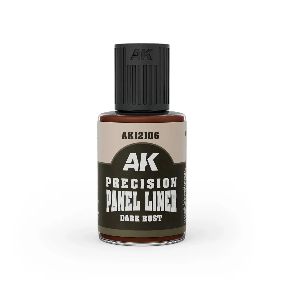 AK Interactive AK12106 Precision Paneliner Dark Rust 30ml - A-Z Toy Hobby