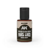AK Interactive AK12106 Precision Paneliner Dark Rust 30ml - A-Z Toy Hobby