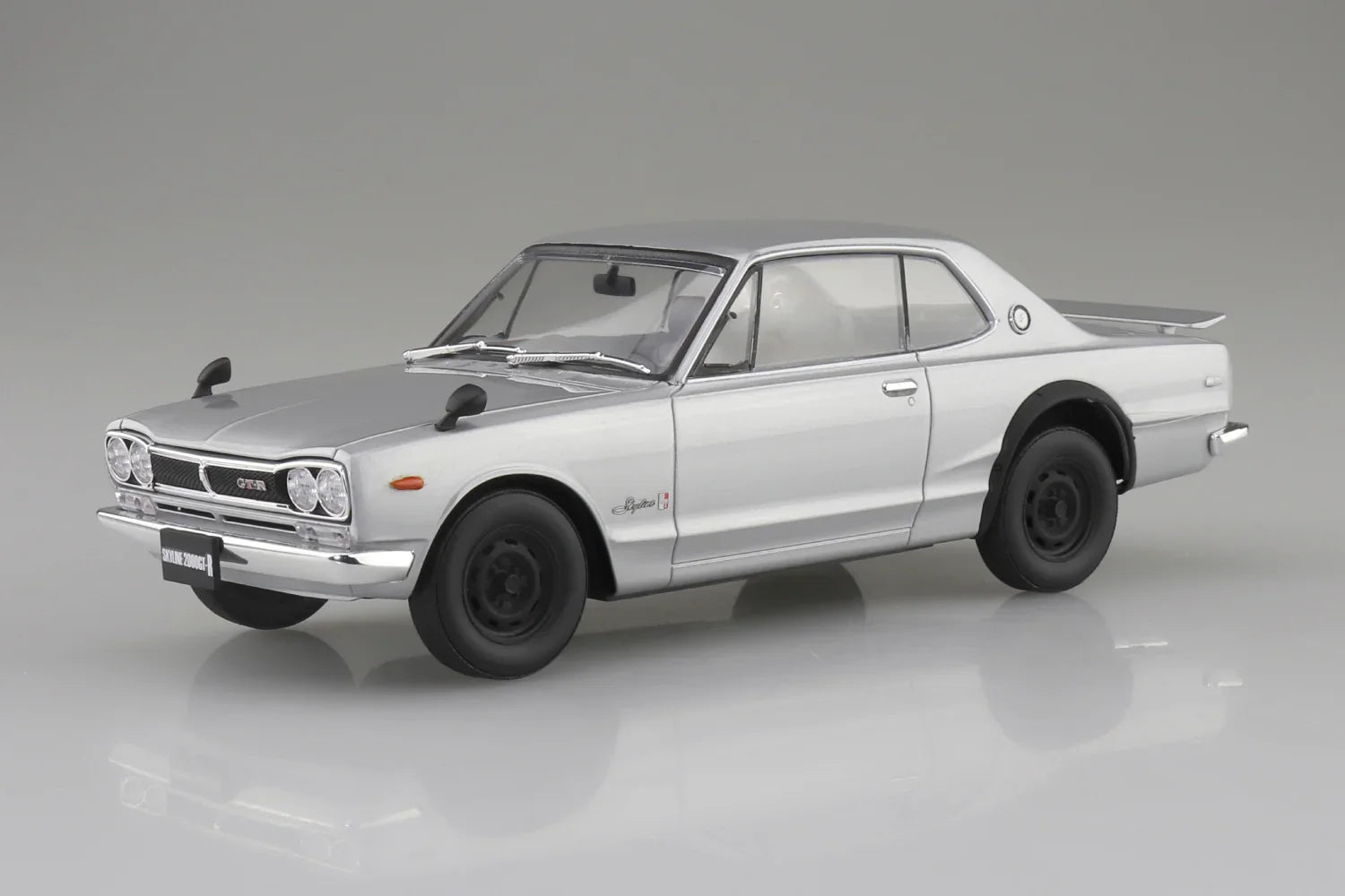 Aoshima Snap Kit 01-SL KPGC10 Skyline HT GT-R 1970 Silver 1/24 Model Kit - A-Z Toy Hobby