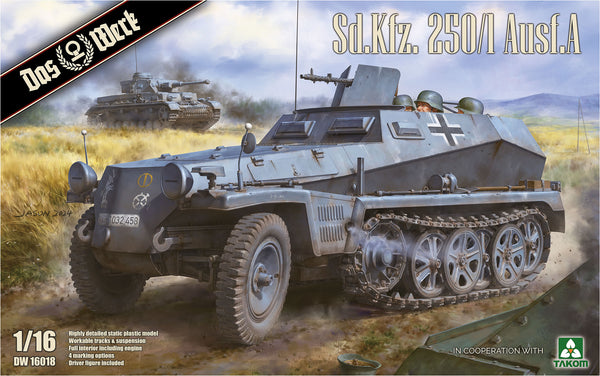 Das Werk 16018 Sd.Kfz. 250/1 Ausf. A 1/16 Model Kit