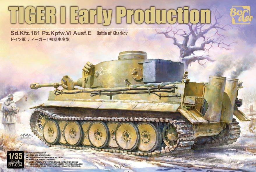 Border Model BT034 Tiger I Early Production "Battle of Kharkov" 1/35 Model Kit - A-Z Toy Hobby