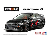 Aoshima 52 2007 Ralliart CZ4A Lancer Evolution X 1/24 Model Kit
