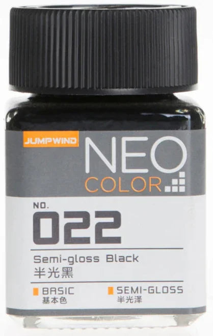 Jumpwind 022 Neo Color Semi Gloss Black Paint 18ml - A-Z Toy Hobby