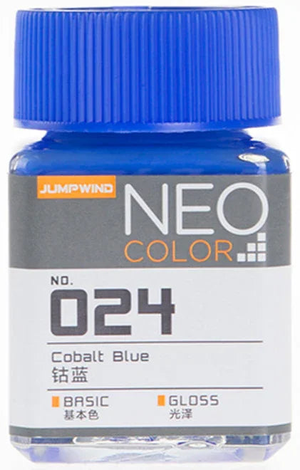 Jumpwind 024 Neo Color Gloss Cobalt Blue Paint 18ml - A-Z Toy Hobby