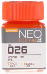 Jumpwind 026 Neo Color Gloss Orange Red Paint 18ml - A-Z Toy Hobby