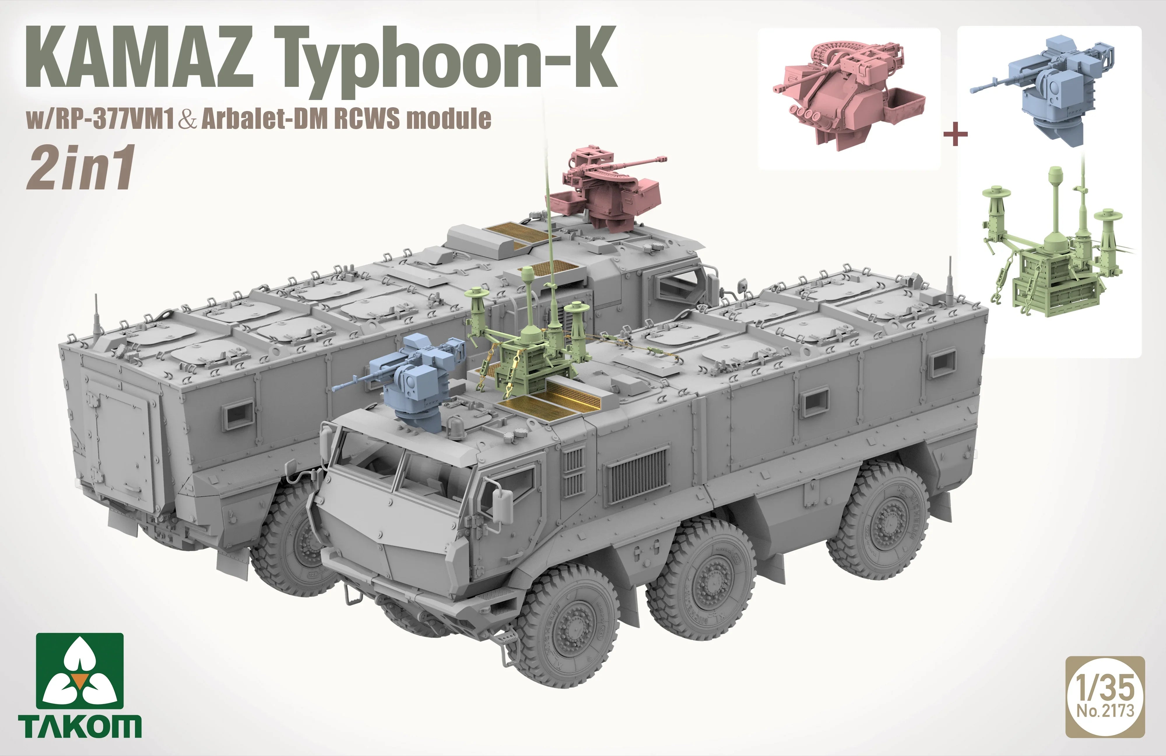 Takom 2173 Kamaz Typhoon-K 2 in 1 1/35 Model Kit - A-Z Toy Hobby