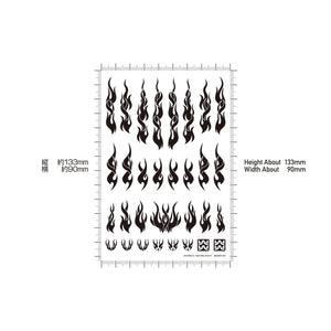 HIQParts Fire Tribal Solid Water Decal - A-Z Toy Hobby