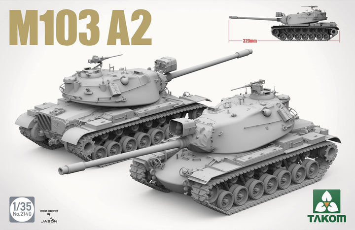 Takom 2140 M103 A2 Heavy Tank 1/35 Model Kit - A-Z Toy Hobby