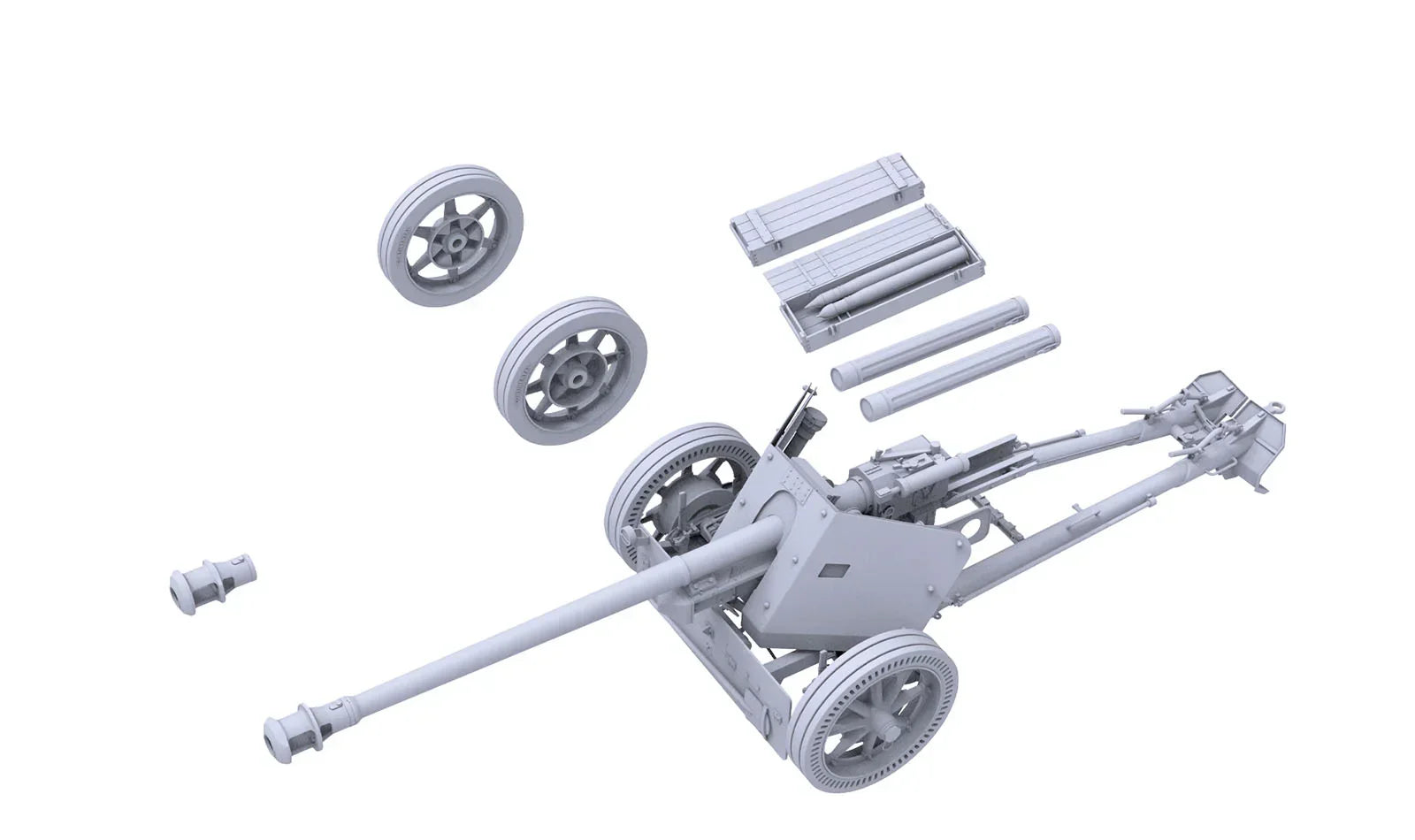 Das Werk 16020 German 7.5cm PaK40 (mid/late) 2 in 1 1/16 Model Kit - A-Z Toy Hobby