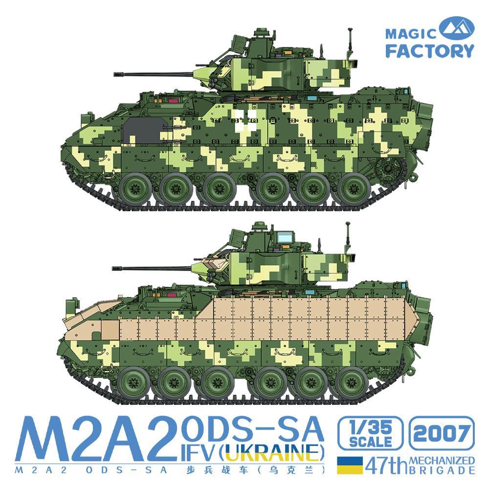 Magic Factory 2007 M2A2 ODS-SA IFV Ukraine 1/35 Model Kit - A-Z Toy Hobby