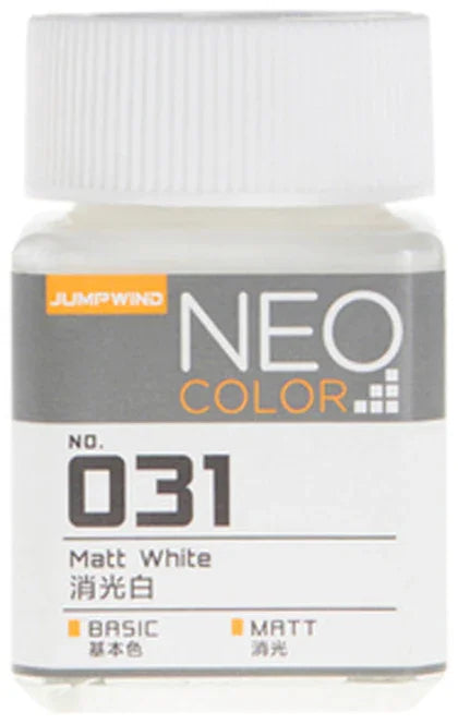 Jumpwind 031 Neo Color Matt White Paint 18ml - A-Z Toy Hobby