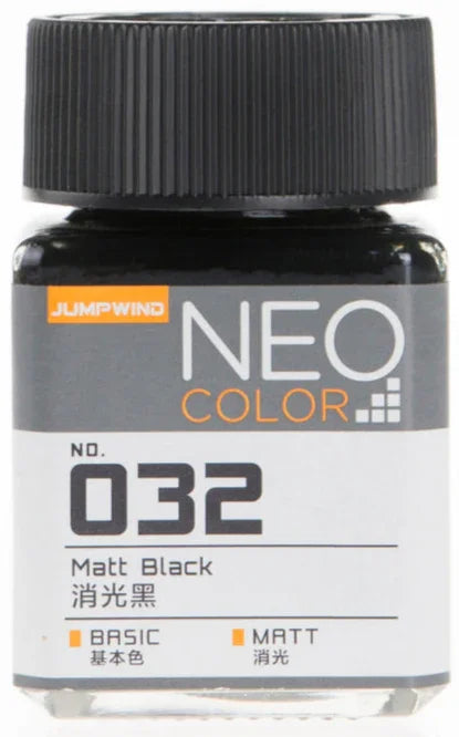 Jumpwind 032 Neo Color Matt Black Paint 18ml - A-Z Toy Hobby