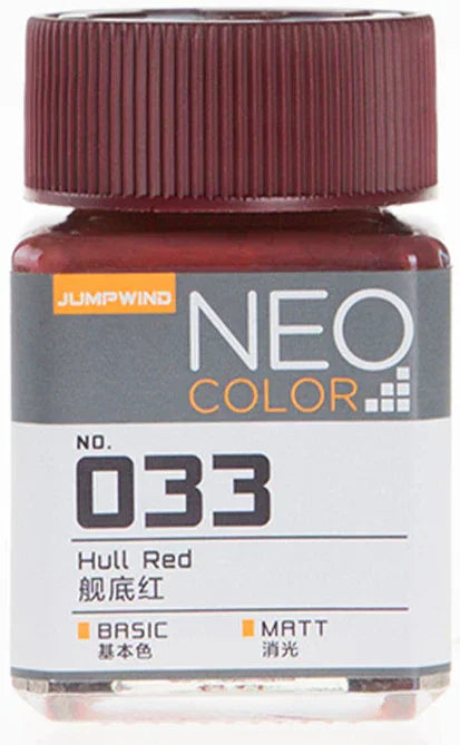 Jumpwind 033 Neo Color Matt Hull Red Paint 18ml - A-Z Toy Hobby