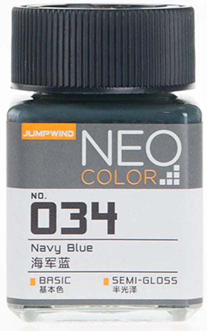 Jumpwind 034 Neo Color Semi Gloss Navy Blue Paint 18ml - A-Z Toy Hobby