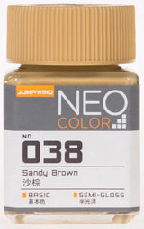 Jumpwind 038 Neo Color Semi Gloss Sandy Brown Paint 18ml - A-Z Toy Hobby