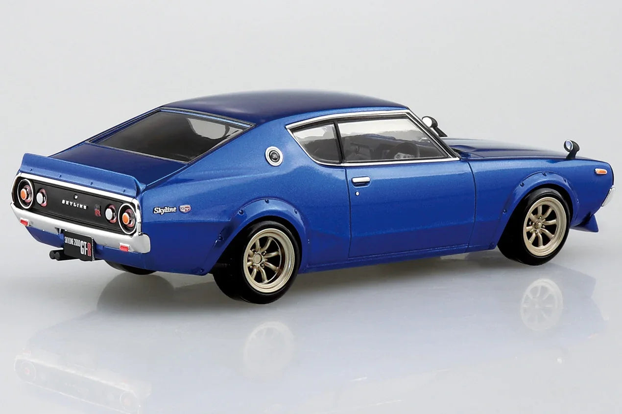 Aoshima Snap Kit 18-SP4 Nissan C110 Skyline GT-R Custom (Metallic Blue) 1/32 Model Kit - A-Z Toy Hobby