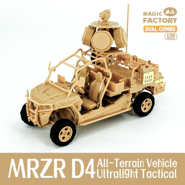 Magic Factory 2005 MRZR D4 Ultralight Tactical All Terrain Vehicle Dual Combo 1/35 Model Kit - A-Z Toy Hobby