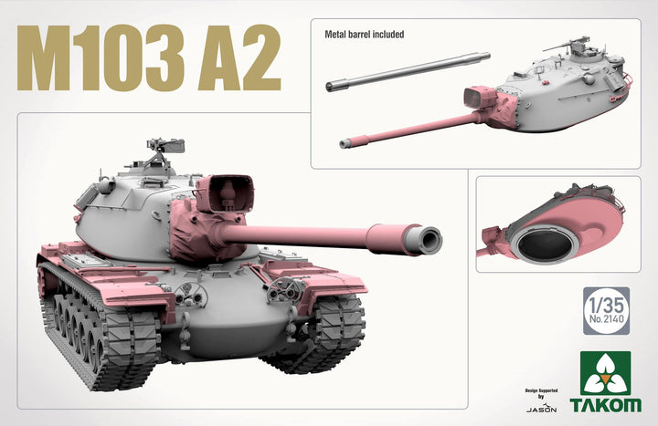 Takom 2140 M103 A2 Heavy Tank 1/35 Model Kit - A-Z Toy Hobby