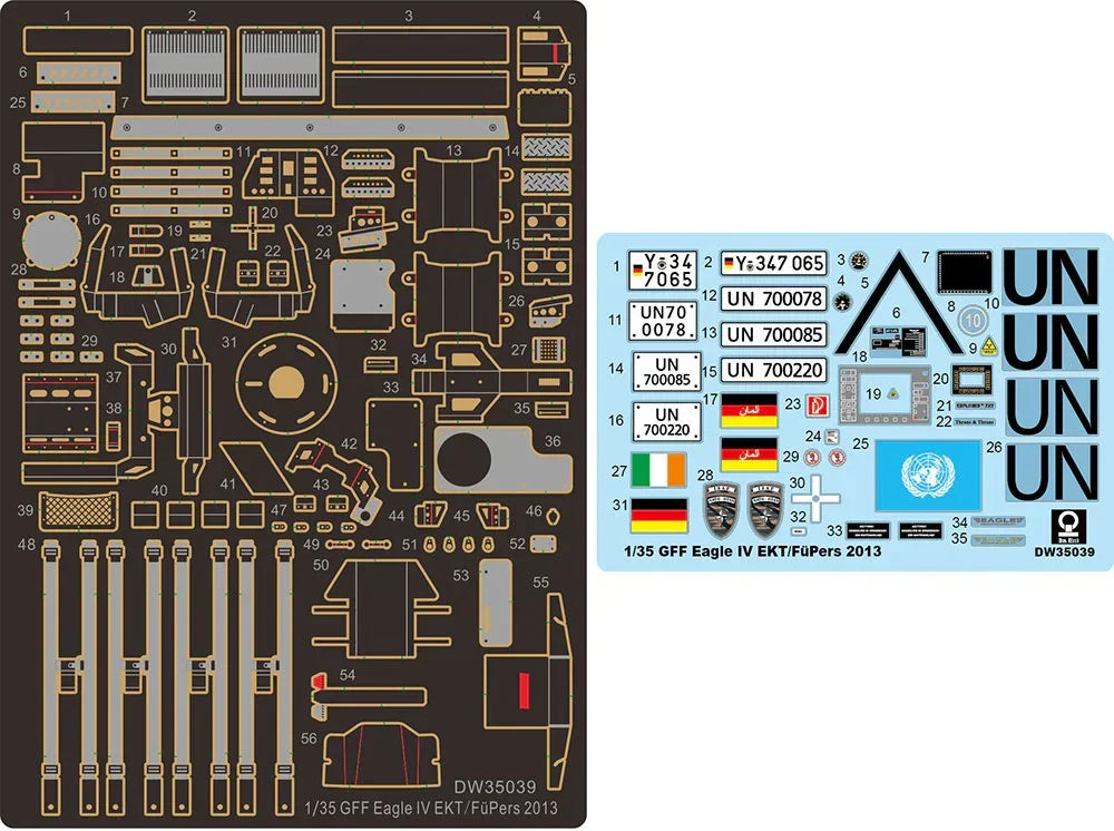 Das Werk 35039 GFF Eagle IV EKT / FuPers 2013 2 in 1 1/35 Model Kit - A-Z Toy Hobby