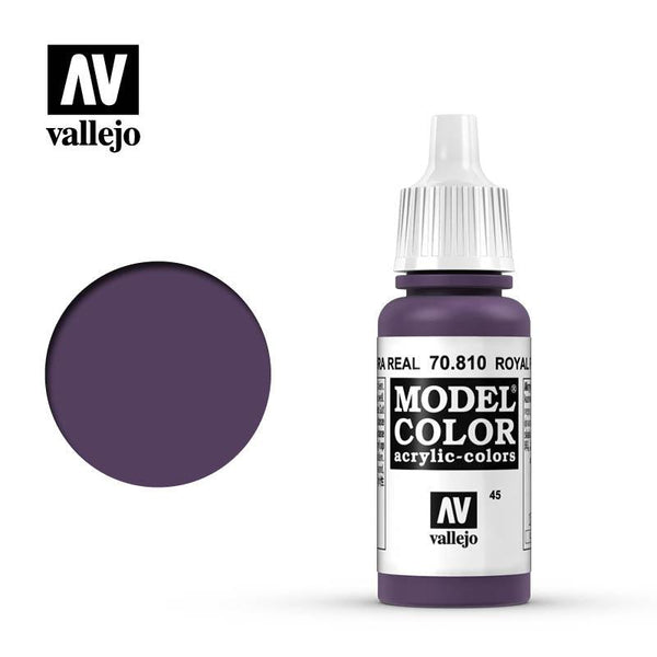 Vallejo 70810 Model Color 045 Royal Purple Acrylic Paint 17ml - A-Z Toy Hobby