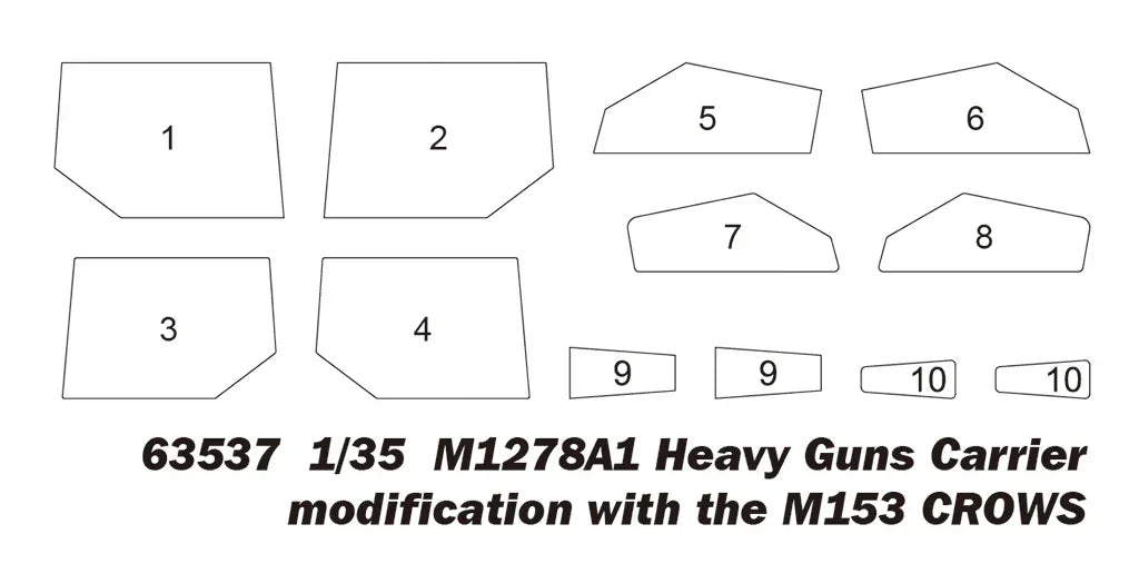 iLoveKit 63537 M1278A1 Heavy Guns Carrier with M153 CROWS 1/35 Model Kit - A-Z Toy Hobby