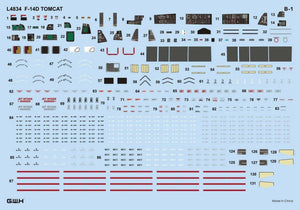 Great Wall Hobby L4834 US Navy F-14D Tomcat 1/48 Model Kit - A-Z Toy Hobby