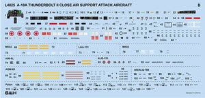 Great Wall Hobby L4825 A-10A Thunderbolt II Close Air Support Attack Aircraft 1/48 Model Kit - A-Z Toy Hobby