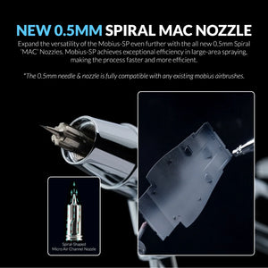 Gaahleri GHPM-Mobius Premium SP 0.3mm & 0.5mm Siphon Airbrush - A-Z Toy Hobby