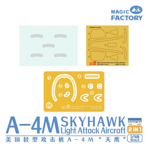 Magic Factory 5002 A-4M Skyhawk Light Attack Aircraft 1/48 Model Kit - A-Z Toy Hobby