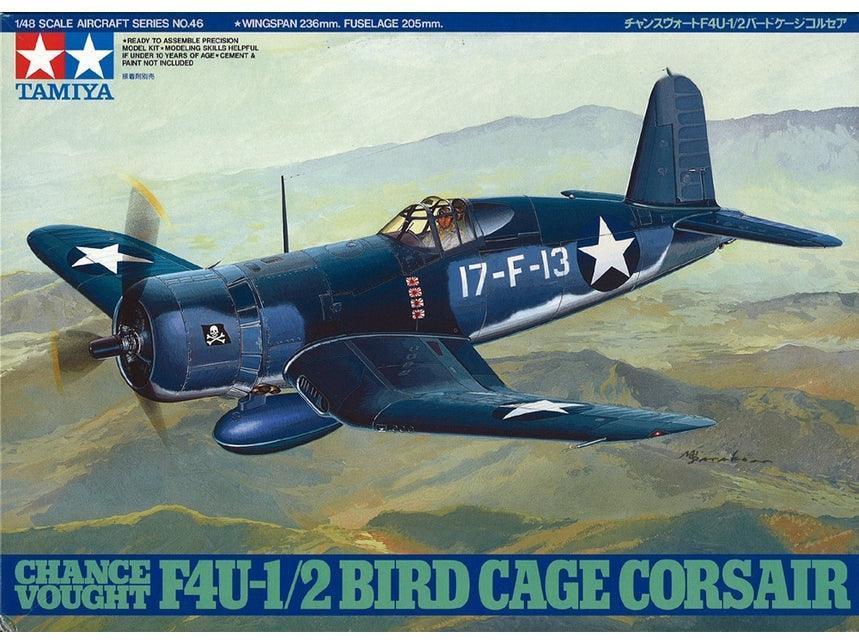 Tamiya 61046 F4U-1/2 Bird Cage Corsair 1/48 Model Kit - A-Z Toy Hobby