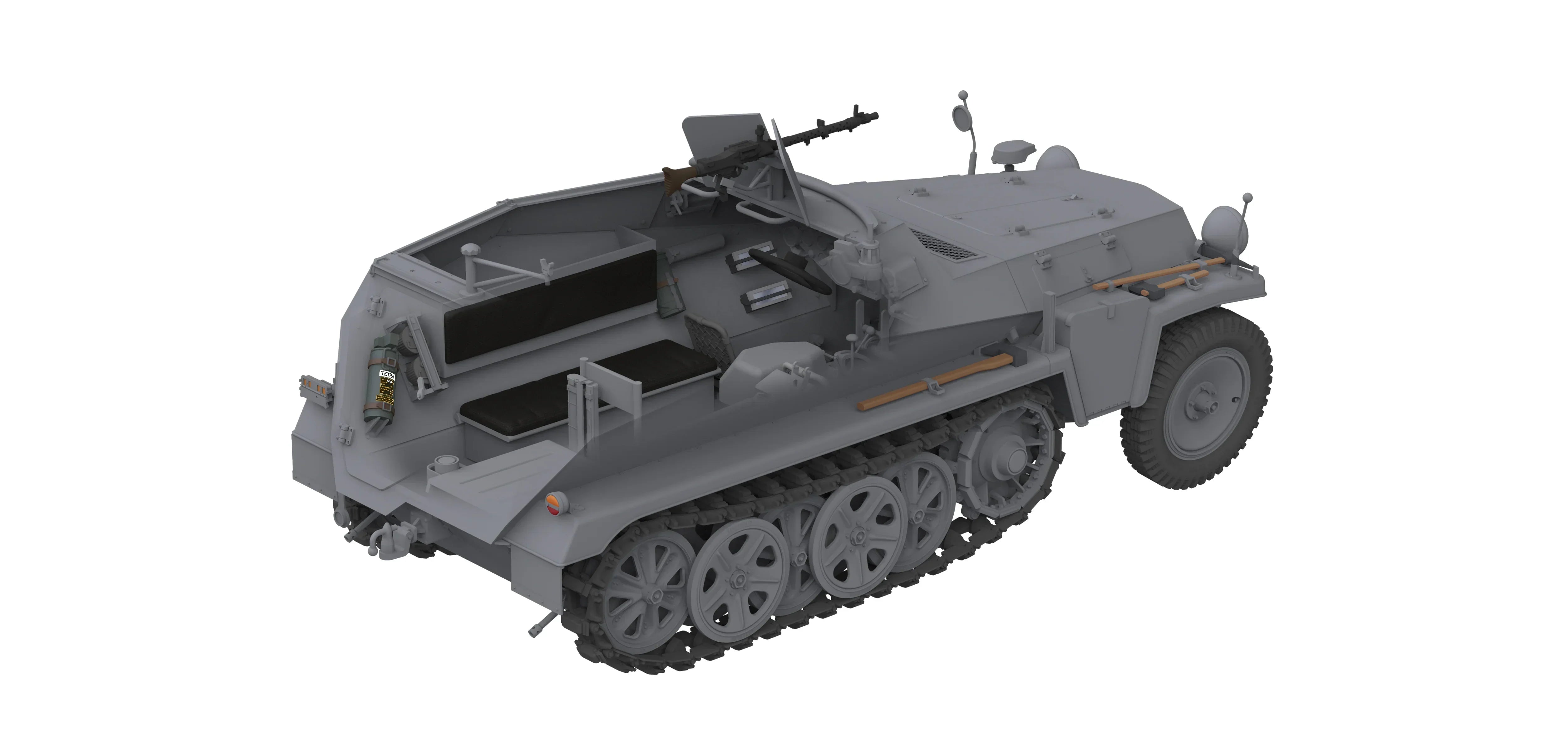 Das Werk 16018 Sd.Kfz. 250/1 Ausf. A 1/16 Model Kit - A-Z Toy Hobby