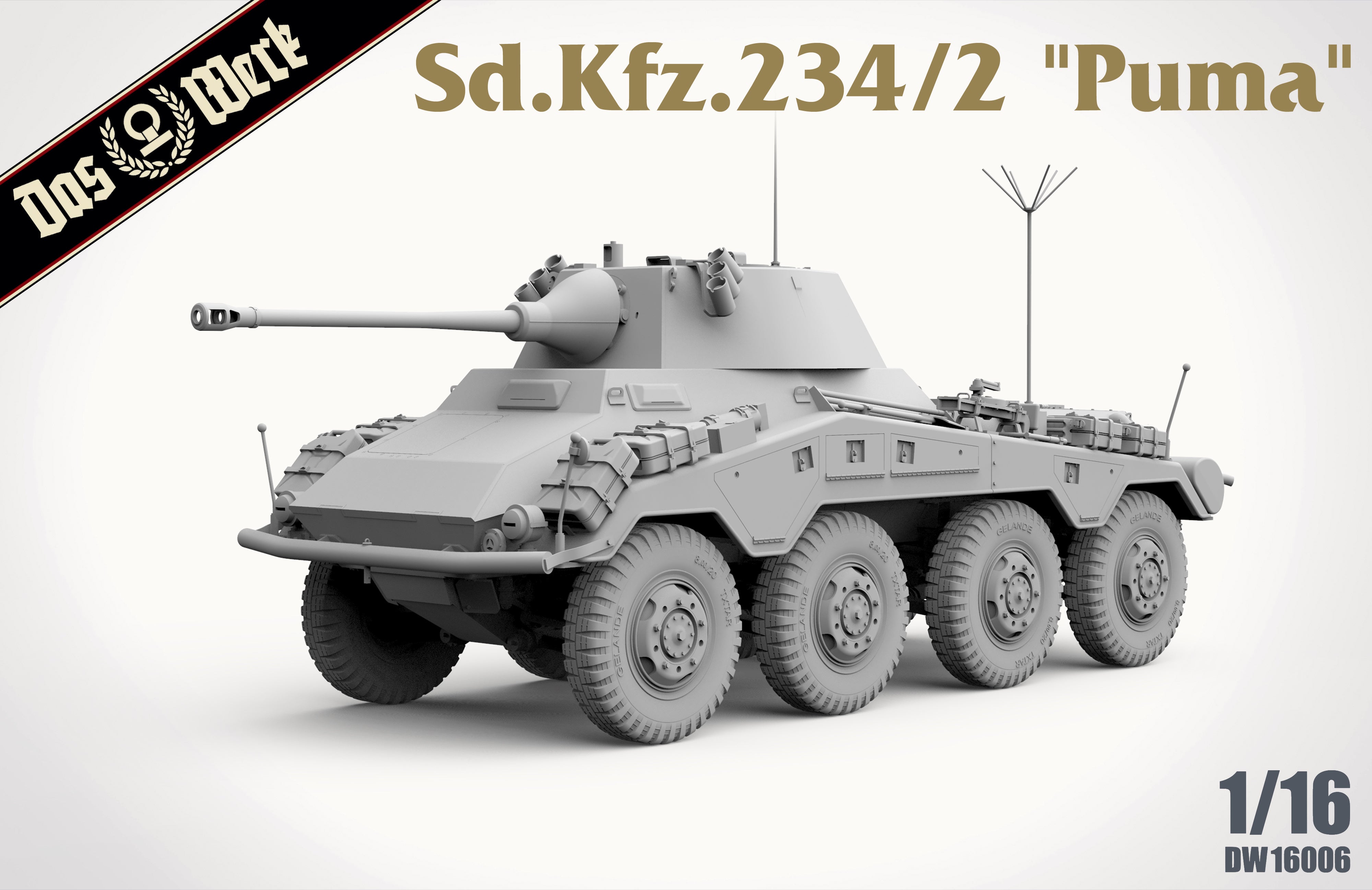 Das Werk 16006 Sd.Kfz. 234/2 "Puma" 1/16 Model Kit