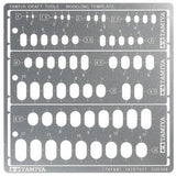 Tamiya 74154 Modeling Template Rounded Rectangles/1-6mm