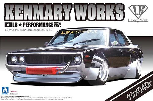 Aoshima 00892 LB-Works Kenmary 4Dr 1/24 Model Kit - A-Z Toy Hobby
