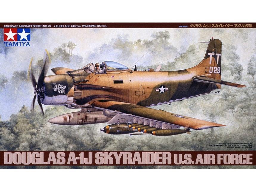 Tamiya 61073 Douglas A-1J Skyraider USAF 1/48 Model Kit - A-Z Toy Hobby