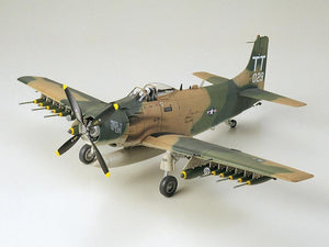 Tamiya 61073 Douglas A-1J Skyraider USAF 1/48 Model Kit - A-Z Toy Hobby